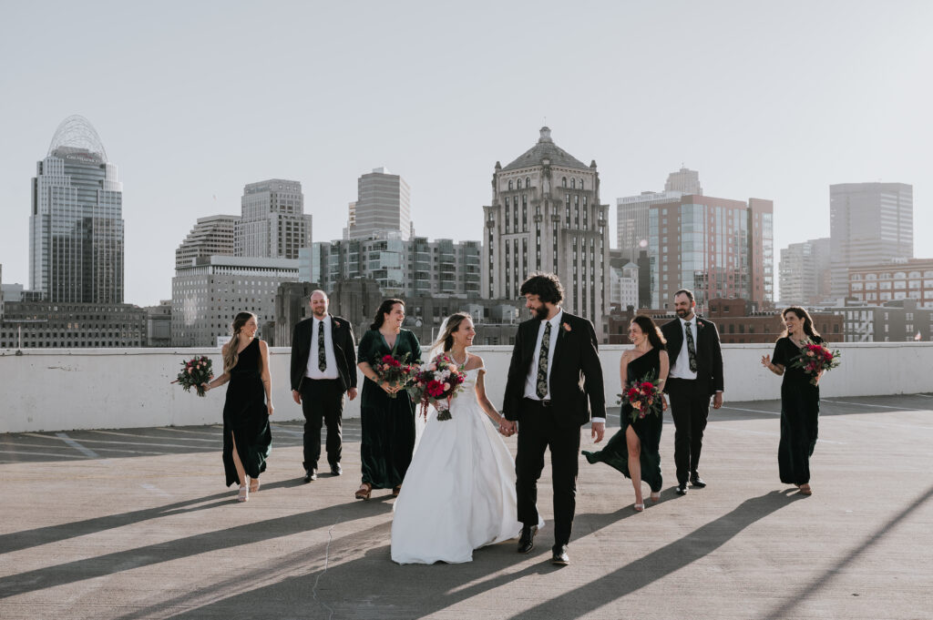 Keeping a bridal party small can really reduce the amount of time it takes to capture bridal party photos. 