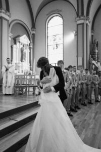 Timeless, true-to-life photography from a Catholic wedding in Indianapolis, Indiana