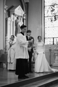 Timeless, true-to-life photography from a Catholic wedding in Indianapolis, Indiana